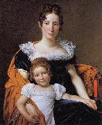 Jacques-Louis David, Portrait of the Countess Vilain XIIII and her Daughter Louise
